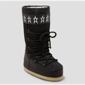 Women's Buffy Winter Boots - Wild Fable Black 6